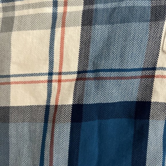 J Crew Fit Half Button Up Plaid Flannel Men's X Large NWT - Picture 4 of 4